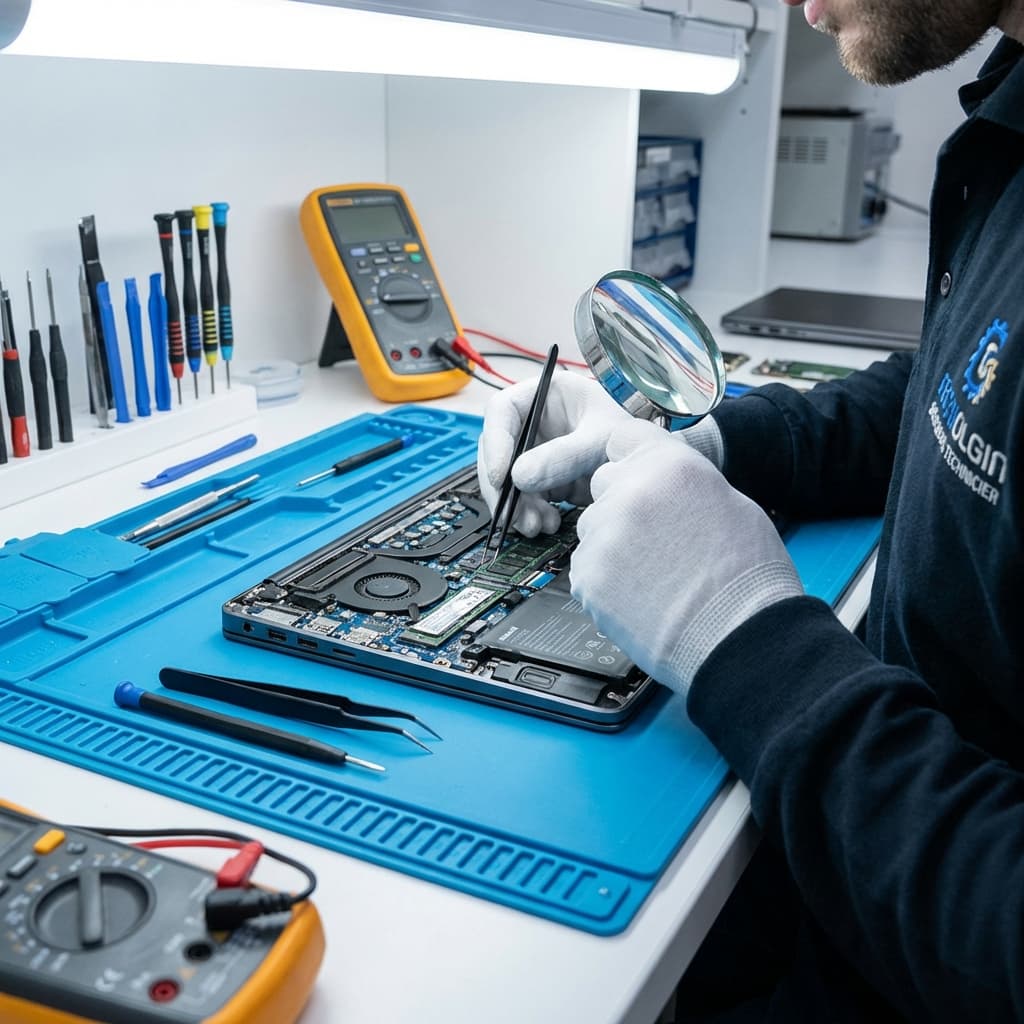 Expert Technician Working